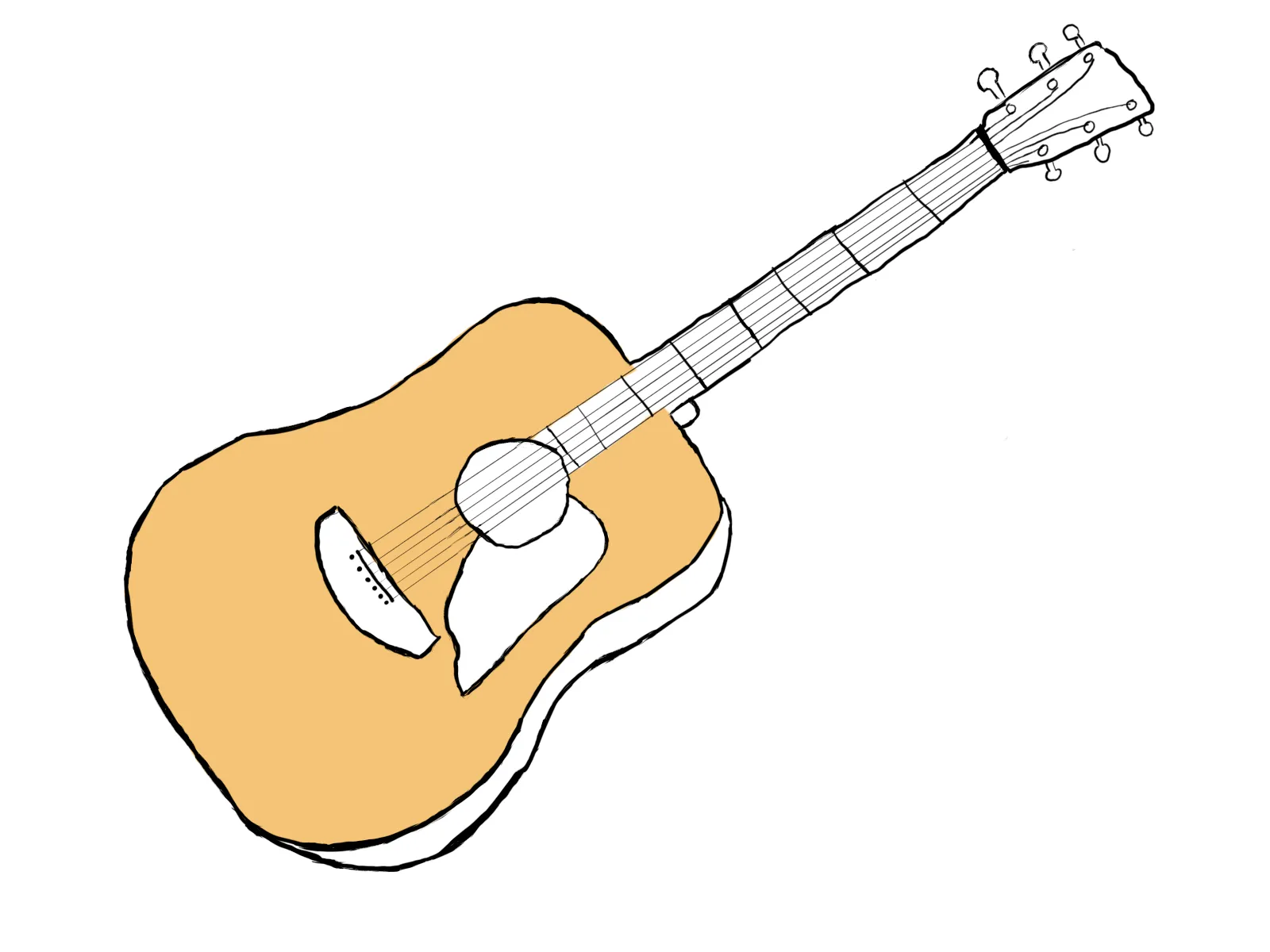 Guitar drawing