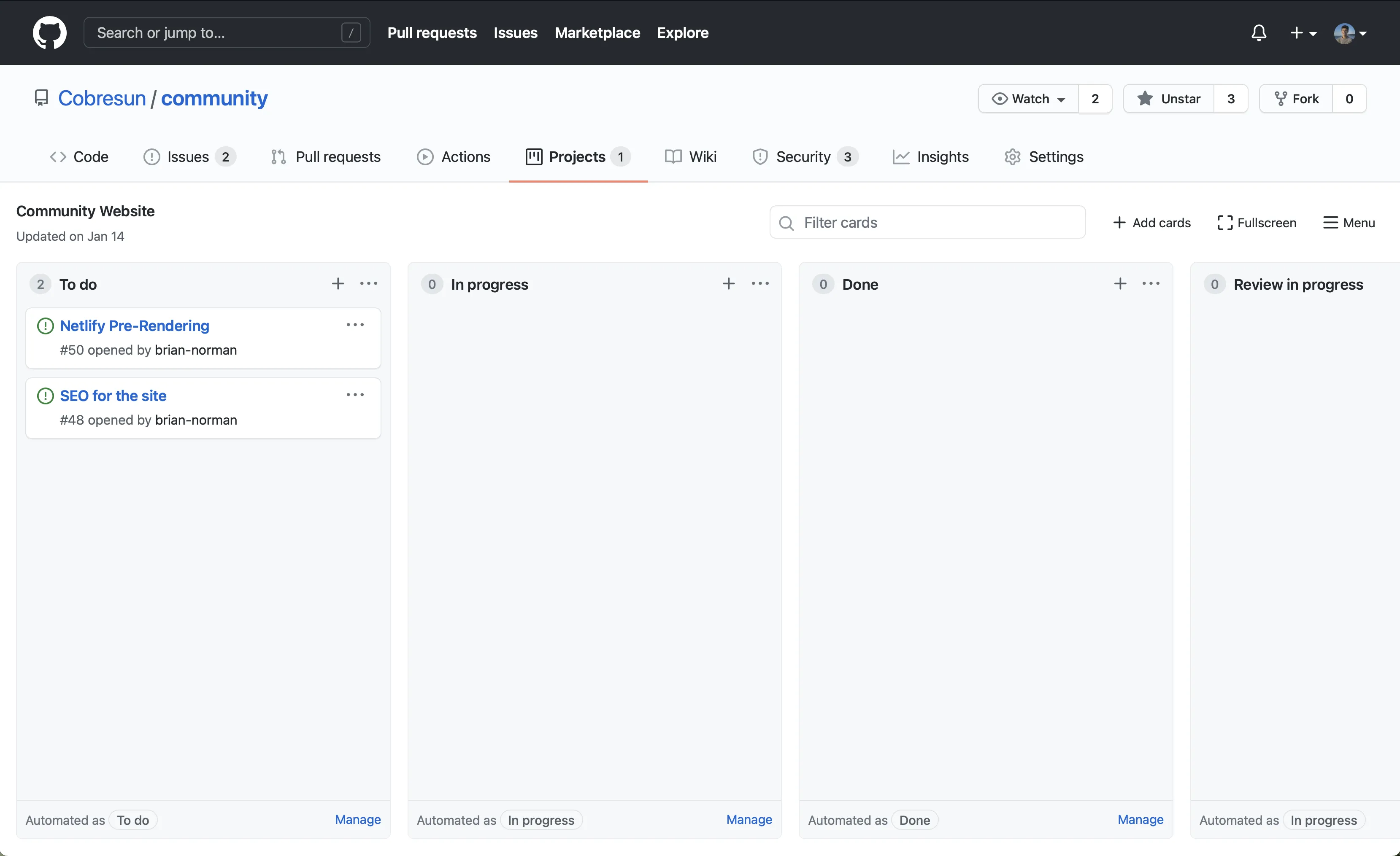 Community Kanban